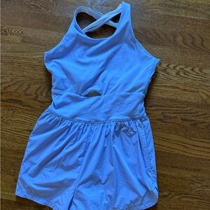 Purple Sleeveless Dress with Cutout